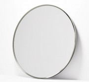 ASPECT FRAMED MIRROR & DEMISTER - ROUND - 850 - BRUSHED NICKLE