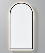 AURA LED SENSOR DEMISTER MIRROR - ARCH - 450X900 - BLACK