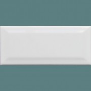 Bevelled White Gloss Wall Tile 100 x 200