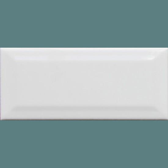 Bevelled White Gloss Wall Tile 100 x 200