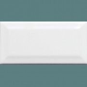 Bevelled White Gloss Wall Tile 75 x 150