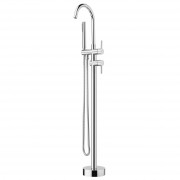 Floor Mounted Minimal Bath Mixer/Handshower Chrome