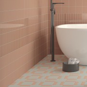 Bits Cider Gloss with Cider Matt and Scuba Blue on floor. Square formats not stocked.