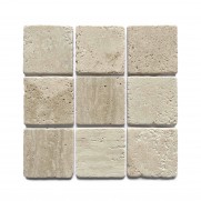 Classic Beige Travertine Tumbled Mosaic 304 x 304