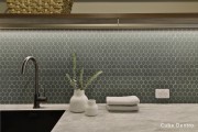 Beton Green Echo Hex Mosaic 316 x 316