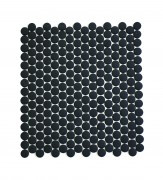 Mosaix Penny Round Black Glass 293 x 310