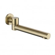 VERSA FLOW ROUND SWIVEL SPOUT - BRUSHED BRASS