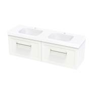 ARRAY OSLO CARA 1500DB SINGLE DRAWER WHITE SATIN