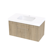 ARRAY OSLO CARA 900 SINGLE DRAWER WITH INTERNAL DRAWER RANFURLY OAK