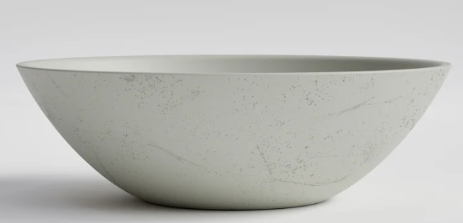 CODE COVE ARC CONCRETE VESSEL BASIN 400MM - LIGHT GREY