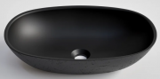 CODE COVE CERVO CONCRETE VESSEL BASIN - 530X350X125H - BLACK