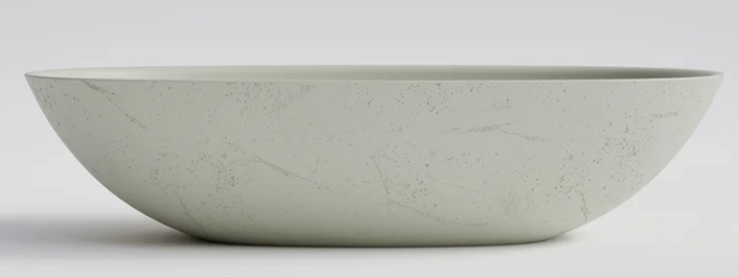 CODE COVE CERVO CONCRETE VESSEL BASIN - 530X350X125H - LIGHT GREY
