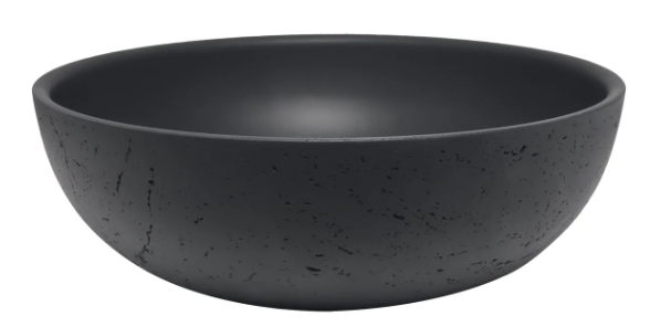 CODE COVE ROUND CONCRETE VESSEL BASIN 390MM - BLACK
