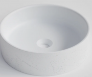 CODE COVE HALO CONCRETE VESSEL BASIN 380MM - WHITE