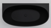 CERVO ACRYLIC BTW BATH - 1600X800X590 - MATT BLACK