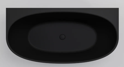 CERVO ACRYLIC BTW BATH - 1600X800X590 - MATT BLACK