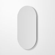 REFLEX MIRROR & DEMISTER - OVAL - 550X1050MM