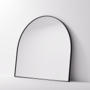ASPECT FRAMED ARCH MIRROR 1200X1100 - GUNMETAL