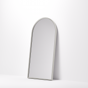 ASPECT FRAMED ARCH MIRROR 450X900 - BRUSHED NICKEL