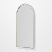 ASPECT FRAMED ARCH MIRROR 450X900 - BRUSHED NICKEL