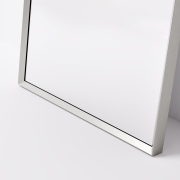 ASPECT FRAMED ARCH MIRROR 450X900 - BRUSHED NICKEL