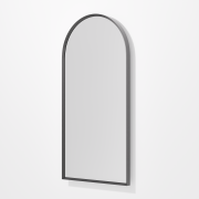 ASPECT FRAMED ARCH MIRROR 450X900 - GUNMETAL