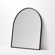 ASPECT FRAMED ARCH MIRROR 850X950 - BLACK