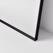 ASPECT FRAMED ARCH MIRROR 850X950 - BLACK