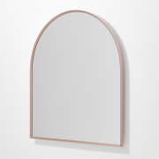 ASPECT FRAMED ARCH MIRROR 850X950 - BRUSHED COPPER