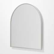 ASPECT FRAMED ARCH MIRROR 850X950 - BRUSHED NICKEL