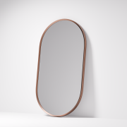ASPECT FRAMED OVAL MIRROR 500X900 - BRUSHED COPPER