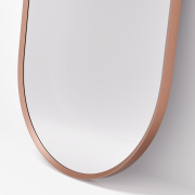 ASPECT FRAMED OVAL MIRROR 500X900 - BRUSHED COPPER
