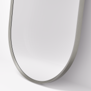 ASPECT FRAMED OVAL MIRROR 500X900 - BRUSHED NICKEL