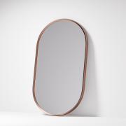 ASPECT FRAMED OVAL MIRROR 600X900 - BRUSHED COPPER