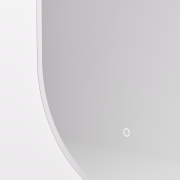 SOLACE LED TOUCH BUTTON DEMISTER MIRROR - OVAL - 500X900MM