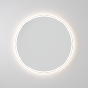 SOLACE LED TOUCH BUTTON DEMISTER MIRROR - ROUND - 900MM