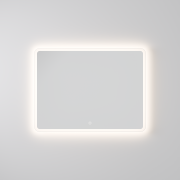 SOLACE LED TOUCH BUTTON DEMISTER MIRROR - RECTANGLE - 600X800MM