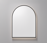 AURA LED SENSOR DEMISTER MIRROR - ARCH - 500X1050 - BLACK