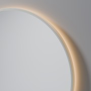 AURA LED SENSOR DEMISTER MIRROR - ROUND - 700 - BRUSHED NICKLE