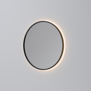 AURA LED SENSOR DEMISTER MIRROR - ROUND - 700 - GUN METAL