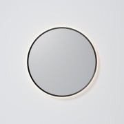 AURA LED SENSOR DEMISTER MIRROR - ROUND - 700 - GUN METAL