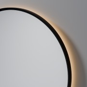 AURA LED SENSOR DEMISTER MIRROR - ROUND - 700 - BLACK