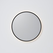 AURA LED SENSOR DEMISTER MIRROR - ROUND - 700 - BLACK