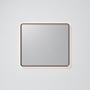 AURA LED SENSOR DEMISTER MIRROR - RECTANGULAR - 850X750 - BRUSHED BRONZE