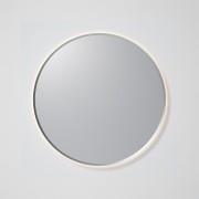 AURA LED SENSOR DEMISTER MIRROR - ROUND - 850 - BRUSHED NICKLE