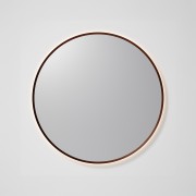 AURA LED SENSOR DEMISTER MIRROR - ROUND - 850 - BRUSHED BRONZE