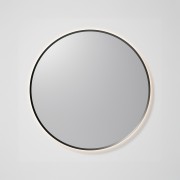 AURA LED SENSOR DEMISTER MIRROR - ROUND - 850 - GUN METAL