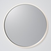 AURA LED SENSOR DEMISTER MIRROR - ROUND - 1050 - BRUSHED NICKLE