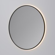 AURA LED SENSOR DEMISTER MIRROR - ROUND - 1050 - GUN METAL
