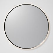 AURA LED SENSOR DEMISTER MIRROR - ROUND - 1050 - GUN METAL